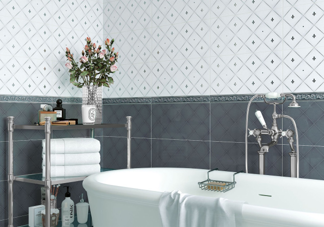 Фотография Коллекции Adele Arctic керамической плитки для ванной от производителя - Alma Ceramica, в интернет магазине Casa-Ceramica