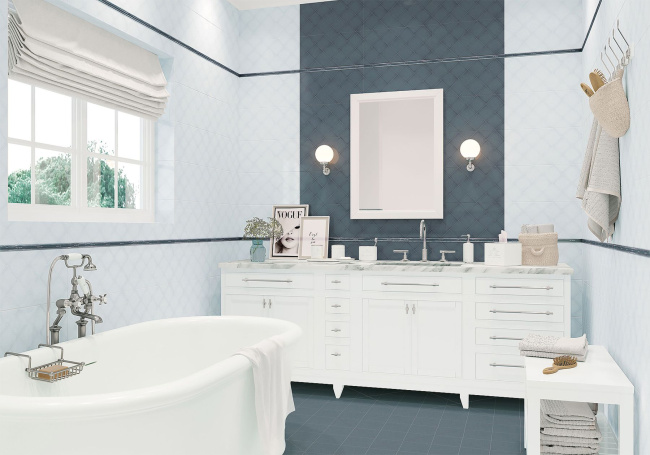 Фотография Коллекции Adele Arctic керамической плитки для ванной от производителя - Alma Ceramica, в интернет магазине Casa-Ceramica